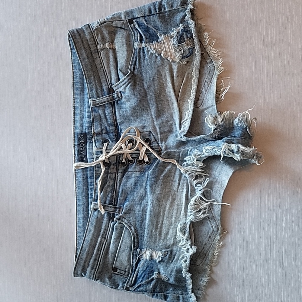 Billabong Lace-up Jean Shorts